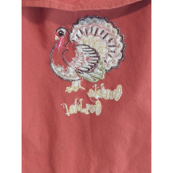 Kay Dee Designs Turkey Gobble Thanksgiving Kitchen Apron Pockets Embroidered - Picture 9 of 10
